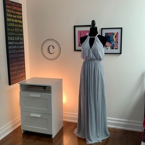 Grey full length dress